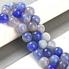 Natural Striped Agate/Banded Agate Beads Strands G-Z060-A01-C26-5