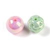 Plating Acrylic Beads OACR-B025-04-2