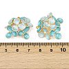 304 Stainless Steel Enamel Pendants STAS-L290-02B-G-3