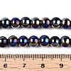 Electroplate Opaque Glass Beads Strands GLAA-T032-P6mm-AB01-4