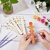 Gorgecraft 40 pcs 2 Styles Wooden Decorate Plate WOOD-GF0001-56-5