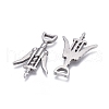 Non-Tarnish 304 Stainless Steel Pendants STAS-F249-26P-2