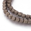 Electroplated Non-magnetic Synthetic Hematite Beads Strands G-P392-N08-2