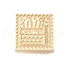 Golden Tone Wax Seal Brass Stamp Heads AJEW-U008-02G-08-2