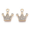 Alloy Rhinestone Pendants PALLOY-S133-004LG-2