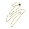 Brass Peanut Link Chain Necklaces NJEW-M108-37G-2