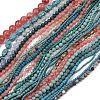 Synthetic Mixed Gemstone Beads Strands G-F591-21-2