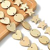 50Pcs Undyed Unfinished Wood Connector Charms WOOD-FS0001-11-4