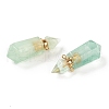 Faceted Natural Fluorite Pendants G-H252-D04-2