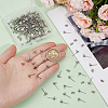 SOFPLATE 100Pcs 304 Stainless Steel Ball Stud Earring Findings STAS-SP0001-55P-3