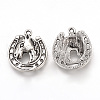 Tibetan Style Alloy Pendants X-TIBEP-T002-42AS-RS-1