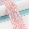 Baking Painted Glass Beads Strands DGLA-R053-01G-4