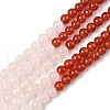 Chakra Natural Yellow Jade & Crystal Quartz & Green Aventurine & Rose Quartz & Carnelian & Sodalite & Amethyst Beads Strands G-NH0002-E03-4mm-3