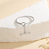 OT Clasp 925 Sterling Silver Adjustable Finger Rings for Women FS-WGF9FBF-01-1