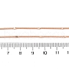 Brass Curb Chains Necklaces for Women NJEW-D302-06RG-3