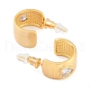 Brass Drawbench Stud Earrings EJEW-L288-008G-3