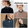  2Pcs 2 Style Cotton Detachable Blouse False Collar AJEW-NB0003-99-7