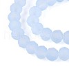 Baking Paint Frosted Glass Beads Strands FGLA-N003-6mm-01-3