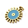 304 Stainless Steel Enamel Pendants STAS-E550-61G-2