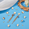 Unicraftale 24Pcs Brass Ear Stud Findings KK-UN0002-83-2