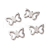 Tarnish Resistant Filigree 304 Stainless Steel Butterfly Charms STAS-N025-07-1