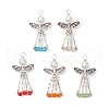 Electroplate Glass Pendants PALLOY-JF03661-04-1