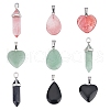 SUNNYCLUE 9Pcs 9 Style Natural & Synthetic Mixed Gemstone Pendants G-SC0001-73-1