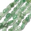 Natural Green Aventurine Nuggets Beads Strands G-L154-10-01-1