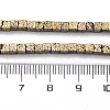 Electroplated Natural Lava Rock Beads Strands G-A256-B01-02C-4