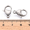 304 Stainless Steel Lobster Claw Clasps STAS-T065-17mm-34P-3