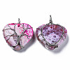 Natural Agate Pendants G-Q998-016-2