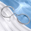 Brass Micro Pave Cubic Zirconia Stud Earrings EJEW-R025-32P-2