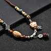 Ethnic Style Alloy & Porcelain Ceramic Beads Pendant Tassel Y Necklaces NJEW-D308-03B-5