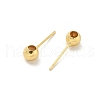 Brass Stud Earring Findings KK-G518-01G-3