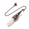 Natural Rose Quartz Dowsing Pendulum Big Pendants G-H285-06R-22-3