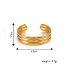 Vintage European Style Stainless Steel Multi-strand Bangles for Women LC4453-1-2