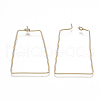 Brass Earring Hooks KK-T038-425G-2