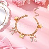 304 Stainless Steel Figaro Chains Bracelets BJEW-JB11604-02-1