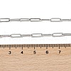 Non-Tarnish Unisex 304 Stainless Steel Paperclip Chain Necklaces X-NJEW-H215-04P-2