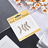 Beebeecraft 5Pcs Brass with Clear Grade AAA Cubic Zirconia Pendants KK-BBC0015-41-6