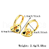 S925 Sterling Silver Heart Hoop Earrings HE3320-3