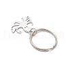 Ocean Theme 304 Stainless Steel Keychains KEYC-JKC01213-03-4