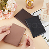 CRASPIRE 3Pcs 3 Colors Litchi Print PU Leather Zip Pouches ABAG-CP0001-07-3