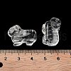 Natural Quartz Crystal Carved Half Hole Beads G-K367-02F-3