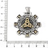 316 Surgical Stainless Steel Pendants STAS-D304-14AS-3