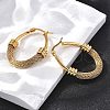 201 Stainless Steel Hoop Earrings EJEW-Q026-15G-B-5