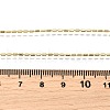 1MM Brass Column Link Chain Necklaces NJEW-M108-14G-3