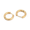 Ion Plating(IP) Frosted 304 Stainless Steel Huggie Hoop Earrings for Women EJEW-C096-32B-G-2