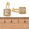 Brass Micro Pave Cubic Zirconia Pendants KK-P308-68G-3