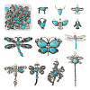 13pcs 13 style Tibetan Style Alloy Pendants FIND-TA0002-36-10